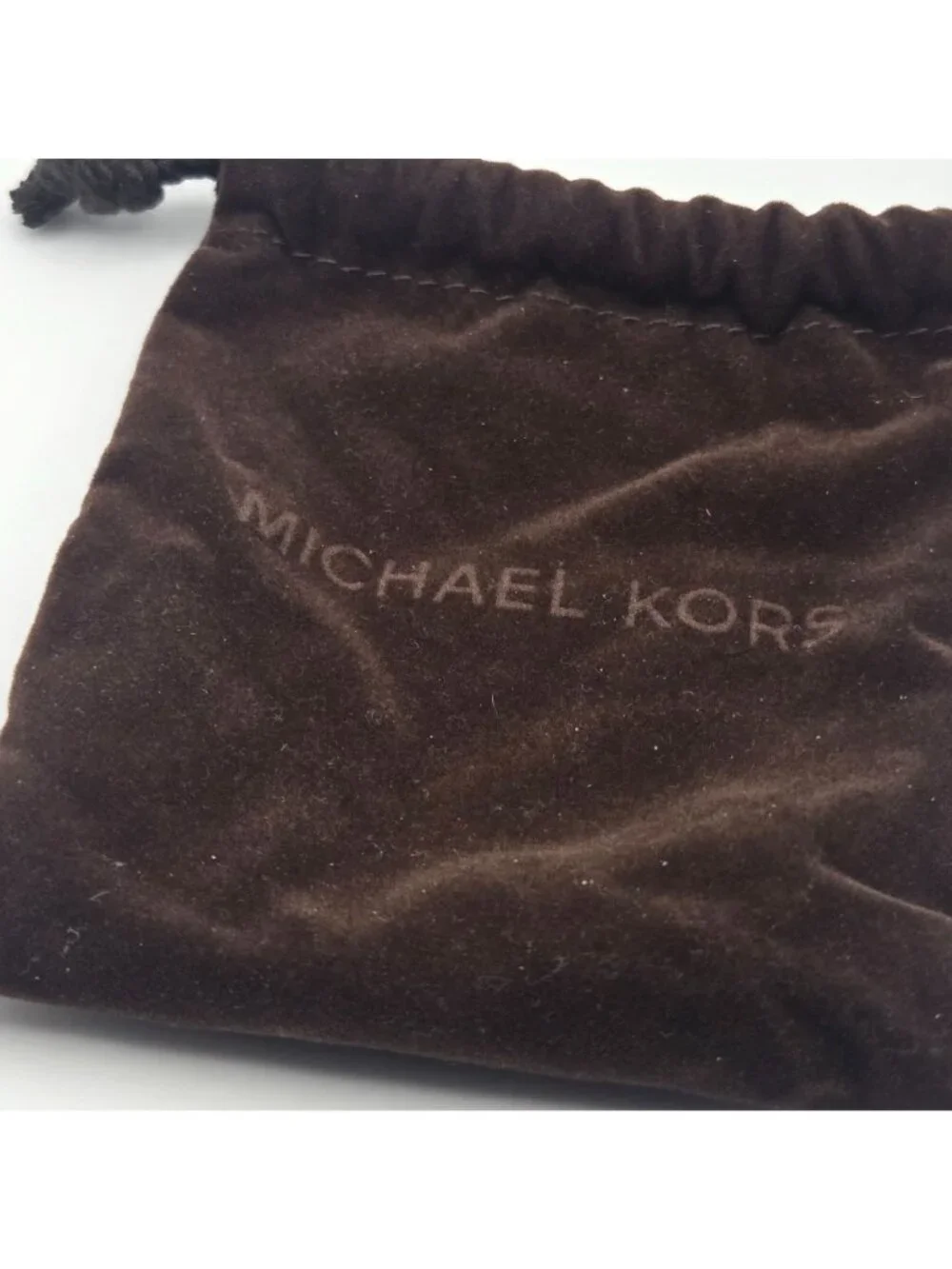 Michael Kors Gold Black Leather Chain Cuff Bracelets Set Of 2 Magnetic Closure